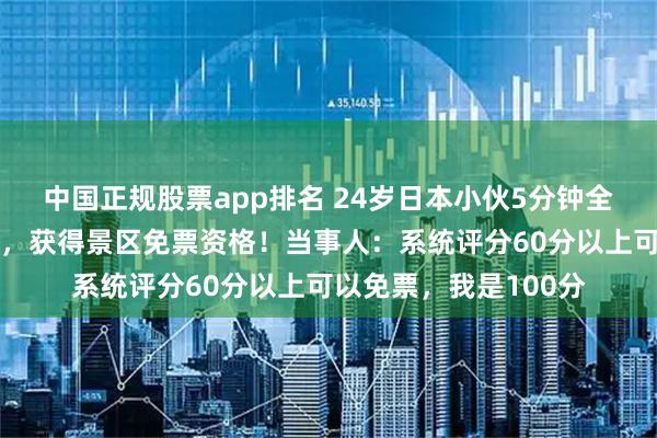 中国正规股票app排名 24岁日本小伙5分钟全文背诵《滕王阁序》，获得景区免票资格！当事人：系统评分60分以上可以免票，我是100分